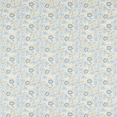 CLARKE AND CLARKE F1680/03.CAC.0 MALLOW DENIM/IVORY Fabric - Eade's Wallpaper