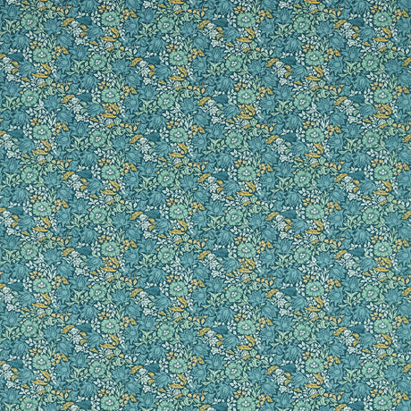 CLARKE AND CLARKE F1680/04.CAC.0 MALLOW TEAL Fabric - Eade's Wallpaper