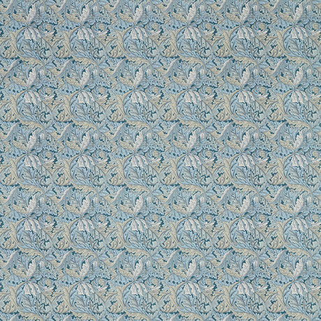 CLARKE AND CLARKE F1681/01.CAC.0 ACANTHUS DENIM Fabric - Eade's Wallpaper