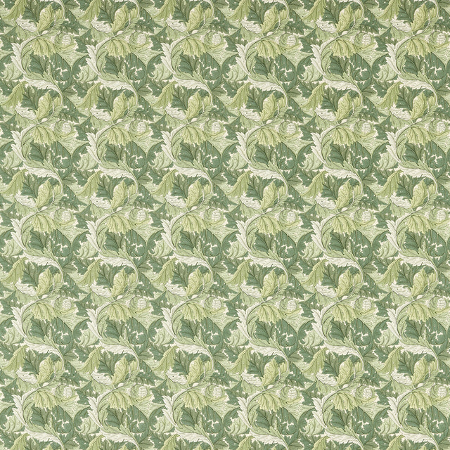 CLARKE AND CLARKE F1681/02.CAC.0 ACANTHUS APPLE/SAGE Fabric - Eade's Wallpaper