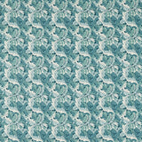 CLARKE AND CLARKE F1681/04.CAC.0 ACANTHUS TEAL Fabric - Eade's Wallpaper