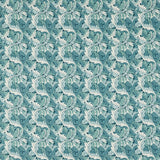 CLARKE AND CLARKE F1681/04.CAC.0 ACANTHUS TEAL Fabric - Eade's Wallpaper