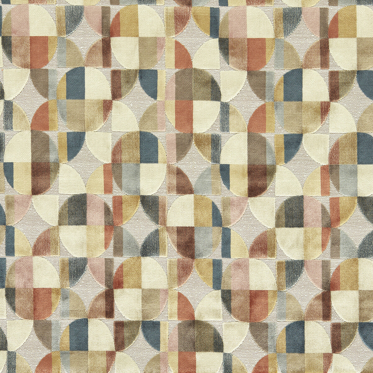 CLARKE AND CLARKE F1682/03.CAC.0 DELAUNAY MULTI Fabric - Eade's Wallpaper