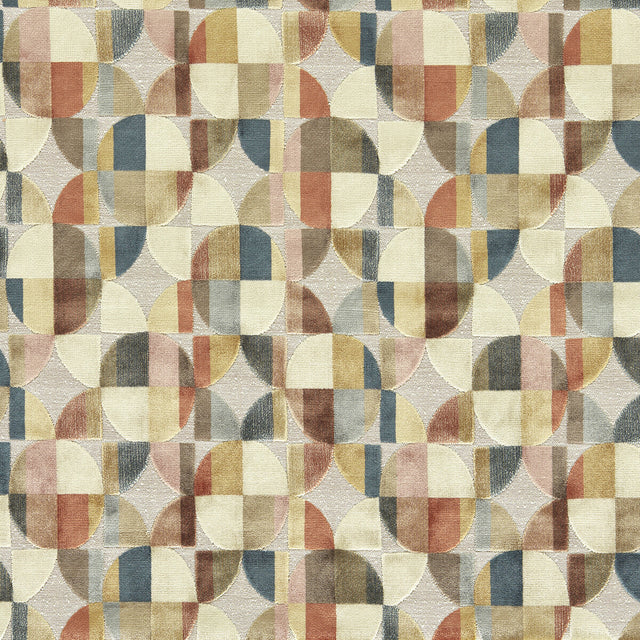 CLARKE AND CLARKE F1682/03.CAC.0 DELAUNAY MULTI Fabric - Eade's Wallpaper