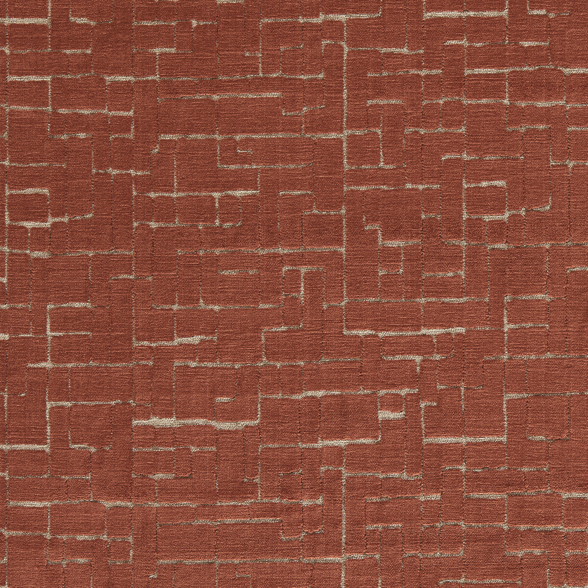 CLARKE AND CLARKE F1685/02.CAC.0 KUPKA COPPER Fabric - Eade's Wallpaper
