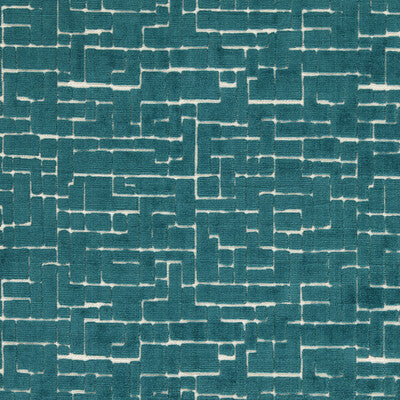 CLARKE AND CLARKE F1685/05.CAC.0 KUPKA PEACOCK Fabric - Eade's Wallpaper