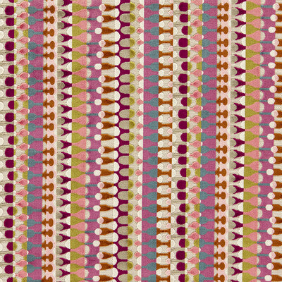 CLARKE AND CLARKE F1687/02.CAC.0 ORPHEUS MAGENTA PEACOCK Fabric - Eade's Wallpaper