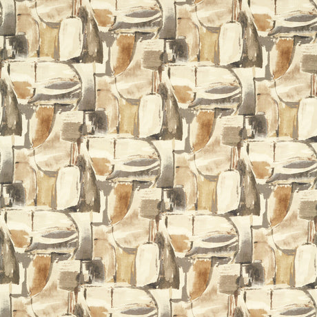 CLARKE AND CLARKE F1694/03.CAC.0 FIGURA LINEN/CHARCOAL Fabric - Eade's Wallpaper