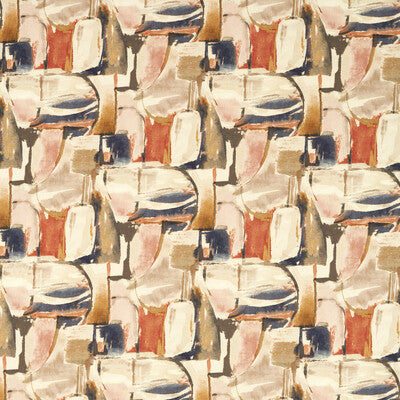 CLARKE AND CLARKE F1694/04.CAC.0 FIGURA MIDNIGHT/SPICE Fabric - Eade's Wallpaper