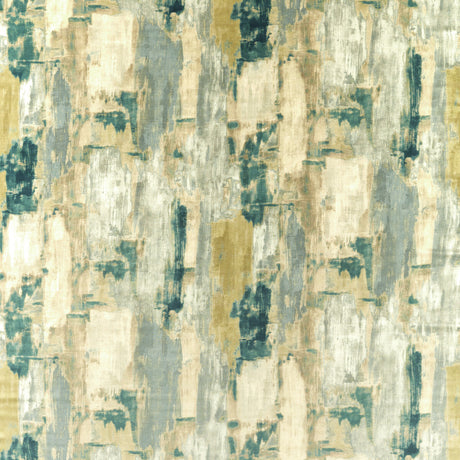 CLARKE AND CLARKE F1695/04.CAC.0 LAGNA TEAL Fabric - Eade's Wallpaper