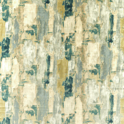 CLARKE AND CLARKE F1695/04.CAC.0 LAGNA TEAL Fabric - Eade's Wallpaper