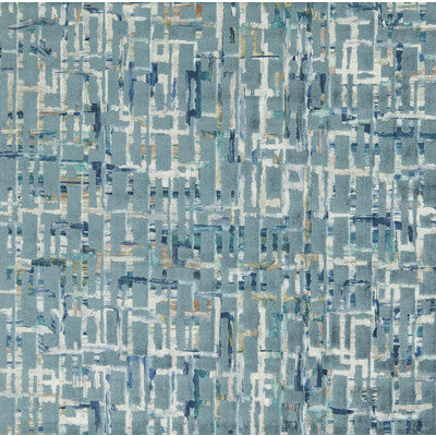 CLARKE AND CLARKE F1697/05.CAC.0 QUADRATA TEAL/MINERAL Fabric - Eade's Wallpaper
