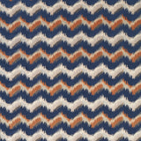CLARKE AND CLARKE F1698/03.CAC.0 SAGOMA MIDNIGHT/SPICE Fabric - Eade's Wallpaper