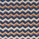 CLARKE AND CLARKE F1698/03.CAC.0 SAGOMA MIDNIGHT/SPICE Fabric - Eade's Wallpaper