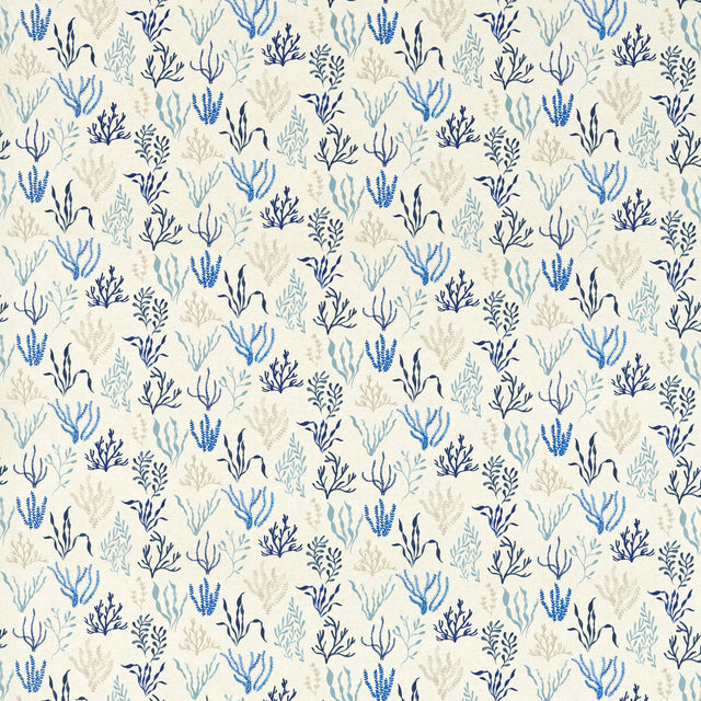 CLARKE AND CLARKE F1727/02.CAC.0 PORTSIDE OCEAN Fabric - Eade's Wallpaper
