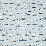 CLARKE AND CLARKE F1728/01.CAC.0 SAILING YACHT Fabric - Eade's Wallpaper