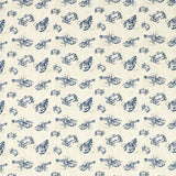 CLARKE AND CLARKE F1731/02.CAC.0 SHELLFISH INK Fabric - Eade's Wallpaper