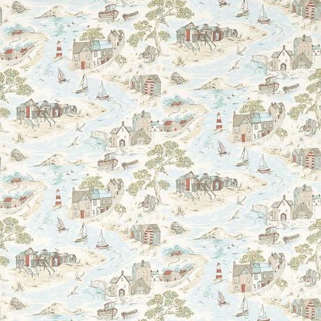 CLARKE AND CLARKE F1733/02.CAC.0 WATERFRONT MINERAL Fabric - Eade's Wallpaper