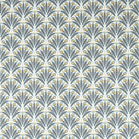 CLARKE AND CLARKE F1734/02.CAC.0 ATTINGHAM DENIM Fabric - Eade's Wallpaper