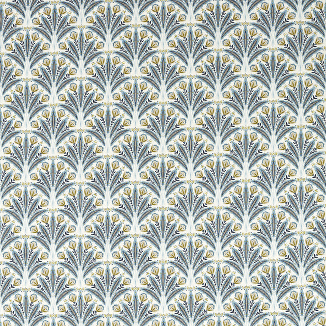 CLARKE AND CLARKE F1734/02.CAC.0 ATTINGHAM DENIM Fabric - Eade's Wallpaper