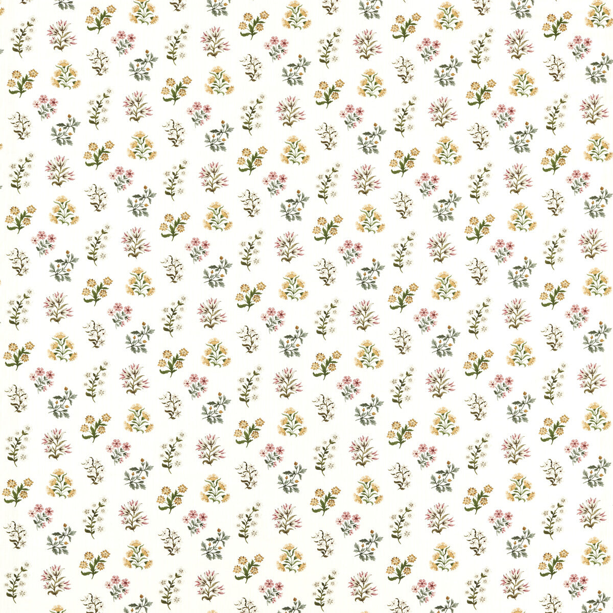 CLARKE AND CLARKE F1736/01.CAC.0 LEIDEN BLUSH OCHRE Fabric - Eade's Wallpaper