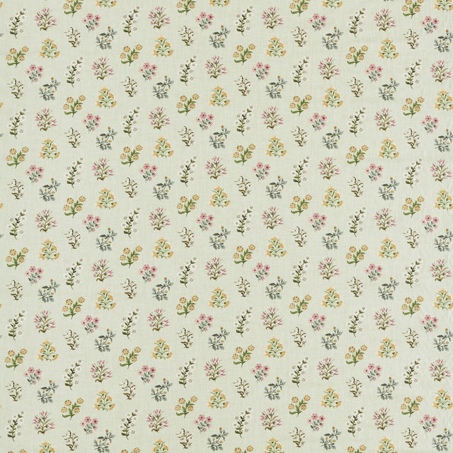CLARKE AND CLARKE F1736/02.CAC.0 LEIDEN BLUSH SAGE Fabric - Eade's Wallpaper