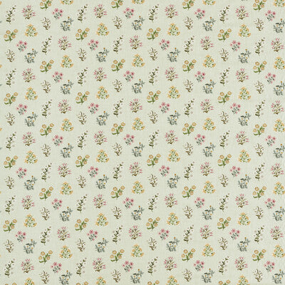 CLARKE AND CLARKE F1736/02.CAC.0 LEIDEN BLUSH SAGE Fabric - Eade's Wallpaper