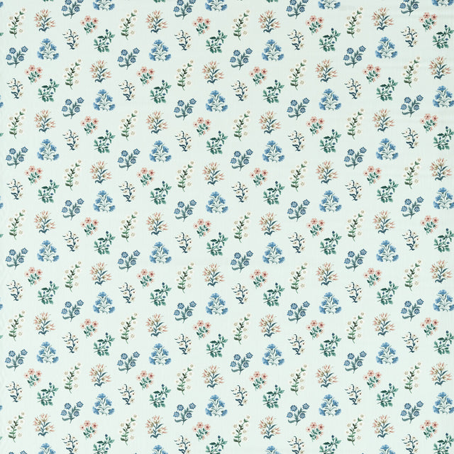 CLARKE AND CLARKE F1736/04.CAC.0 LEIDEN SEAGLASS Fabric - Eade's Wallpaper