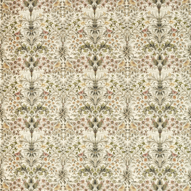 CLARKE AND CLARKE F1737/02.CAC.0 MIRABELL NATURAL BLUSH Fabric - Eade's Wallpaper