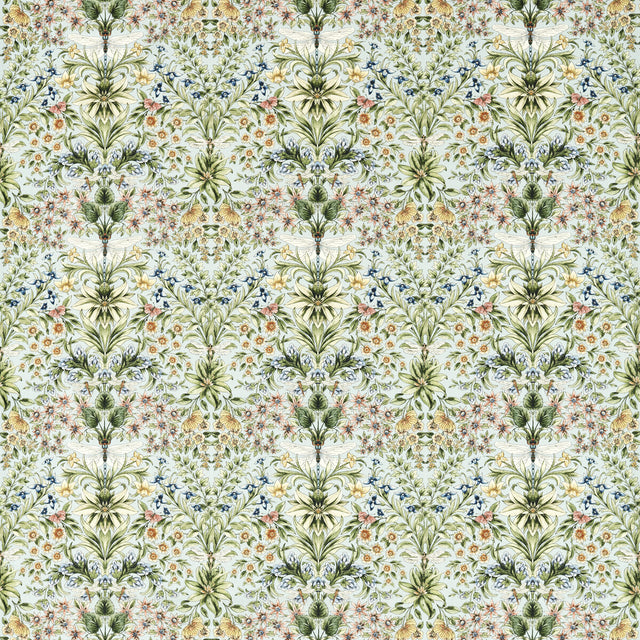 CLARKE AND CLARKE F1737/03.CAC.0 MIRABELL SEAGLASS Fabric - Eade's Wallpaper