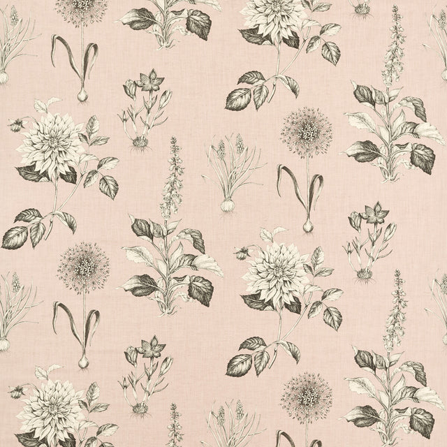 CLARKE AND CLARKE F1738/01.CAC.0 ROSERAIE BLUSH Fabric - Eade's Wallpaper