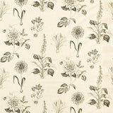 CLARKE AND CLARKE F1738/02.CAC.0 ROSERAIE CHARCOAL Fabric - Eade's Wallpaper