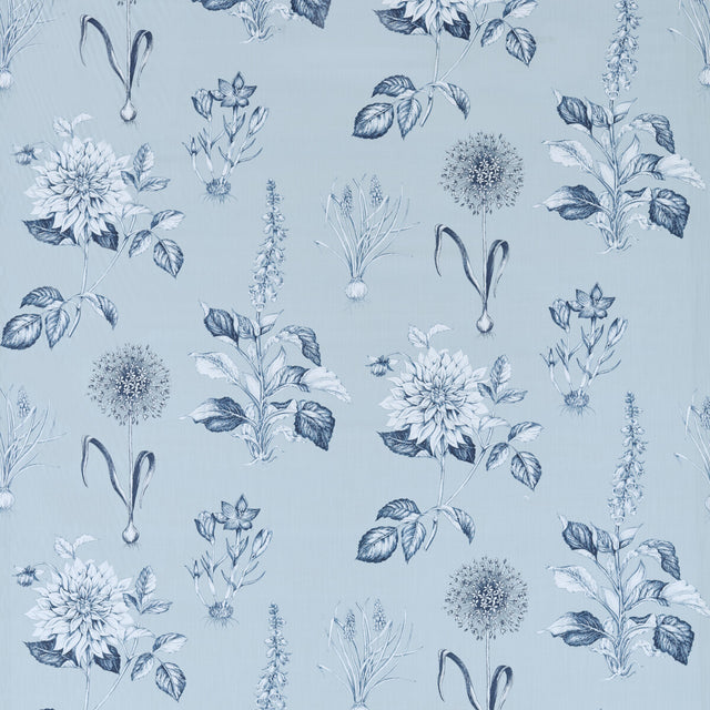CLARKE AND CLARKE F1738/03.CAC.0 ROSERAIE DENIM Fabric - Eade's Wallpaper