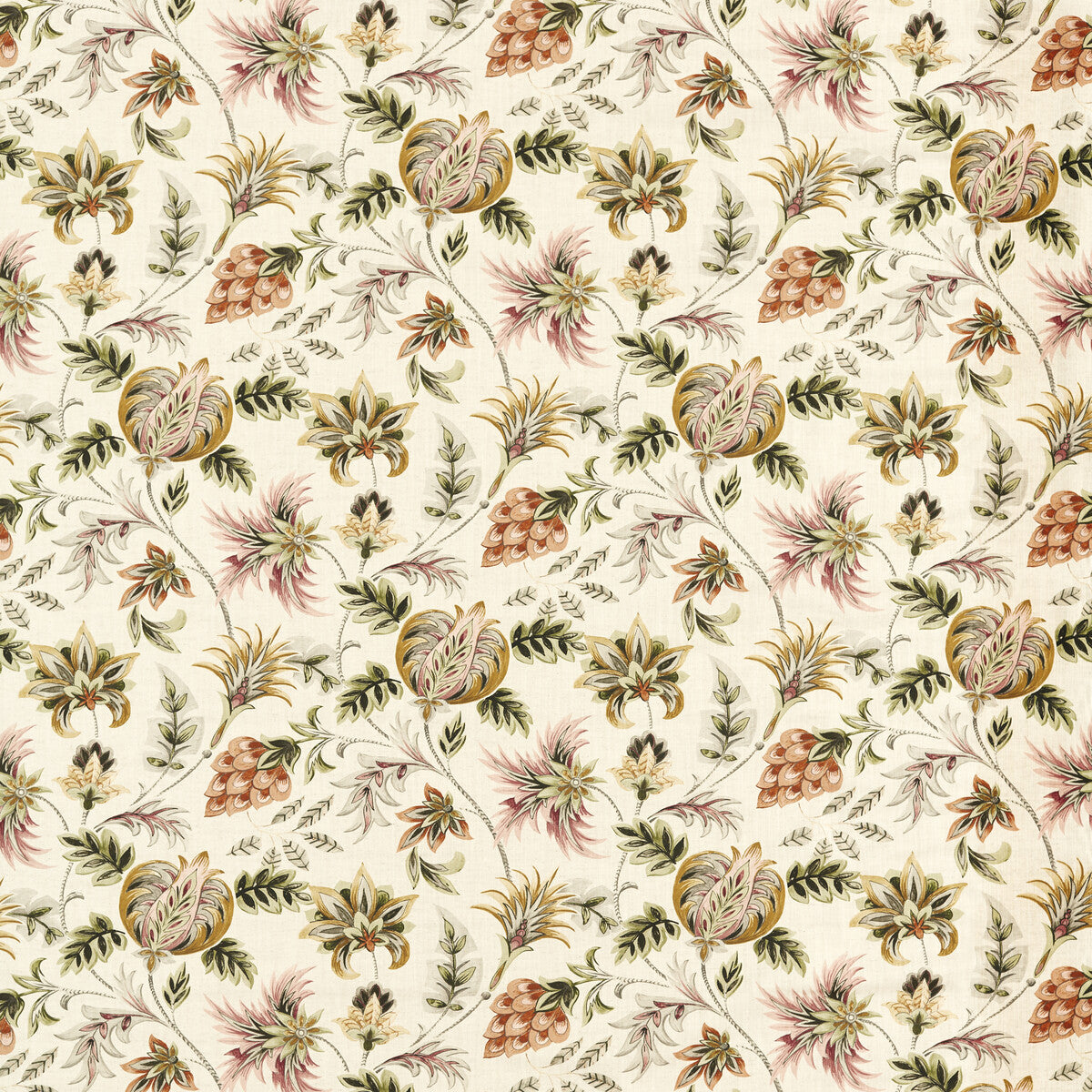 CLARKE AND CLARKE F1739/01.CAC.0 SIZERGH BLUSH SAGE Fabric - Eade's Wallpaper