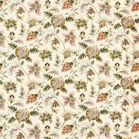 CLARKE AND CLARKE F1739/01.CAC.0 SIZERGH BLUSH SAGE Fabric - Eade's Wallpaper