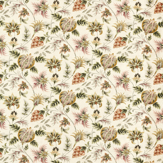 CLARKE AND CLARKE F1739/01.CAC.0 SIZERGH BLUSH SAGE Fabric - Eade's Wallpaper
