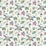 CLARKE AND CLARKE F1739/03.CAC.0 SIZERGH TEAL BERRY Fabric - Eade's Wallpaper