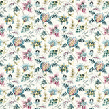 CLARKE AND CLARKE F1739/03.CAC.0 SIZERGH TEAL BERRY Fabric - Eade's Wallpaper