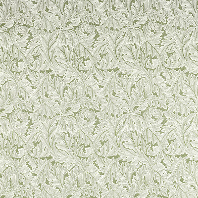 CLARKE AND CLARKE F1741/04.CAC.0 ACANTHUS WEAVE SAGE Fabric - CLARKE & CLARKE WILLIAM MORRIS WEAVES