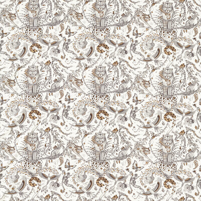 CLARKE AND CLARKE F1748/01.CAC.0 BOSQUE DREAMS BRONZE Fabric - MYTHICA BY EMMA J SHIPLEY FOR C&C