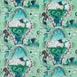 CLARKE AND CLARKE F1752/03.CAC.0 HIGHLANDIA VELVET SAGE Fabric - MYTHICA BY EMMA J SHIPLEY FOR C&C