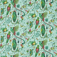 CLARKE AND CLARKE F1758/01.CAC.0 QUETZAL AQUA Fabric - MYTHICA BY EMMA J SHIPLEY FOR C&C