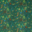 CLARKE AND CLARKE F1759/02.CAC.0 QUETZAL VELVET TEAL Fabric - MYTHICA BY EMMA J SHIPLEY FOR C&C