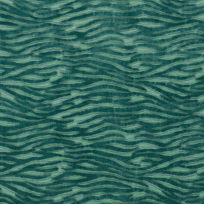 CLARKE AND CLARKE F1762/03.CAC.0 WILDSTRIPE SEAFOAM Fabric - MYTHICA BY EMMA J SHIPLEY FOR C&C