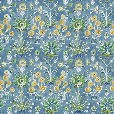 Thibaut LILIA PRINT F711116 in Sky Fabric - ACADIA