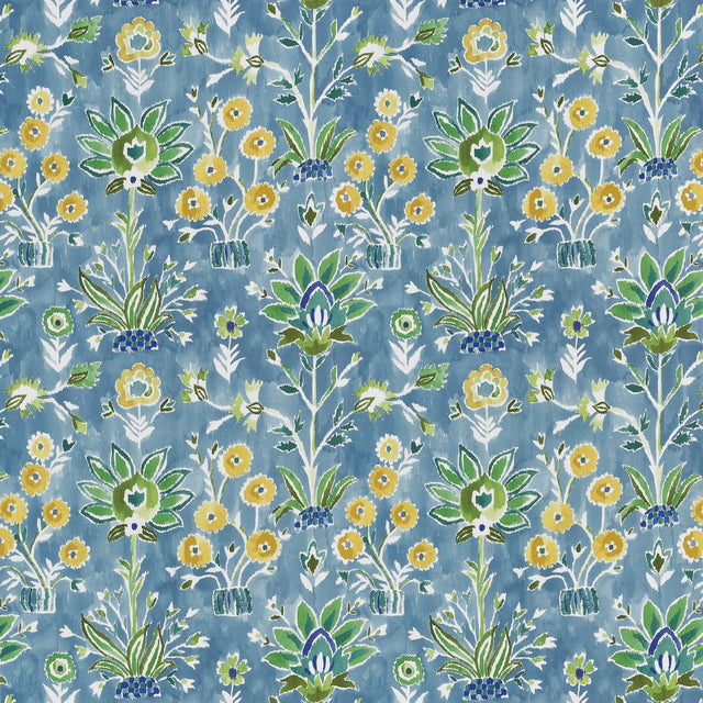 Thibaut LILIA PRINT F711116 in Sky Fabric - ACADIA