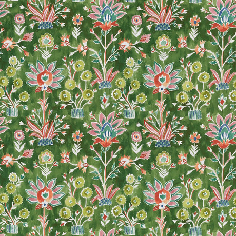 Thibaut LILIA PRINT F711118 in Kelly Fabric - ACADIA