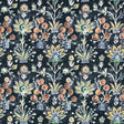 Thibaut LILIA PRINT F711120 in Ebony Fabric - ACADIA