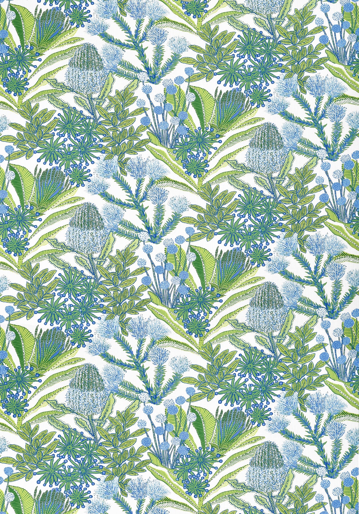 Thibaut F81765 PROTEA PRINT Kiwi Fabric