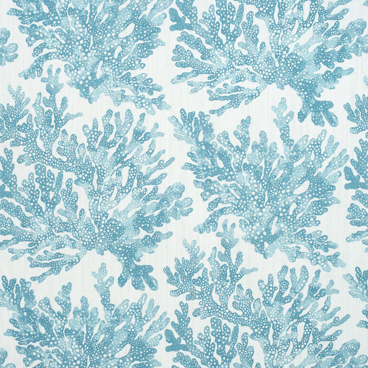 Thibaut F910122 MARINE CORAL Spa Blue Fabric